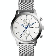 FOSSIL / FS5485 / 都會魅力 礦石強化玻璃 計時功能 日期 日本機芯 真皮手錶 深褐色 42mm 歷史價格詳細信息