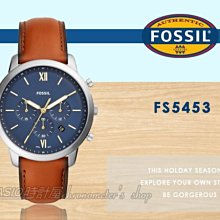 CASIO 時計屋  FOSSIL手錶 FS5237+ES3988 指針石英情侶對錶 皮革錶帶 深海藍x白 生活日常防水 歷史價格詳細信息