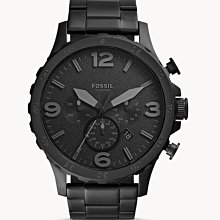 FOSSIL JR1401《美式時尚風格》50mm/大錶徑三眼計時腕錶/消光全黑【第一鐘錶眼鏡】 歷史價格詳細信息
