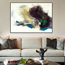 C - R - A - Z - Y - T - O - W - N　禪意水彩山水畫抽象藝術水墨掛畫新中式客廳沙發背景掛畫 歷史價格詳細信息