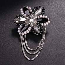 水晶胸針 手工編織胸花-時尚魅力高貴百搭生日情人節禮物女飾品6色73jk1[獨家進口][巴黎精品] 歷史價格詳細信息