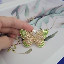 天然淡水珍珠 蝴蝶結髮夾 歷史價格詳細信息