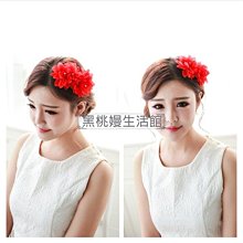 ♠黑桃嫚生活館 韓版布藝玫瑰花大花朵發飾發夾發卡子新娘頭飾頭花女演出舞臺配飾 歷史價格詳細信息