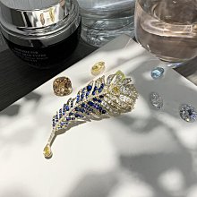 鮑勃の生活館XILIANGFEIZI 高級藍水晶鹿胸針 鋯石鑲嵌動物別針 時尚衣服配飾胸花禮物 歷史價格詳細信息