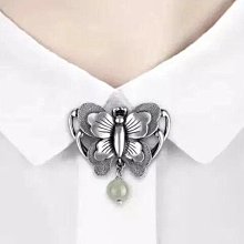 鮑勃の生活館925純銀別針 吊墜變胸針 U形扣帶矽膠定位珠 防走光萬能K金胸針 歷史價格詳細信息