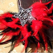 舞臺夸張模特走秀彩妝攝影配飾拼色發飾成人演出頭飾內衣秀頭花 歷史價格詳細信息