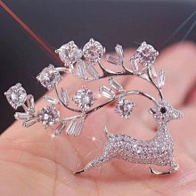 一鹿有你耶誕鹿角髮簪古風漢服馬面裙頭飾盤髮純銀簪子送女友禮物 歷史價格詳細信息