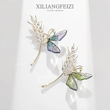 鮑勃の生活館XILIANGFEIZI 時尚氣質金色羽毛胸針 高檔鋯石鑲嵌鳳凰翅膀別針 男士胸針 女士禮物 歷史價格詳細信息