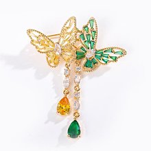 鮑勃の生活館XILIANGFEIZI 高級藍水晶鹿胸針 鋯石鑲嵌動物別針 時尚衣服配飾胸花禮物 歷史價格詳細信息