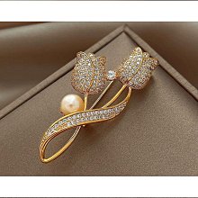 胸針 高檔水鉆胸針女外套西裝大衣胸花衣服防走光胸針固定別針百搭飾品~【爆款】 歷史價格詳細信息