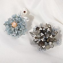 仿珍珠胸針 喇叭花珍珠別針 花朵別針 大衣洋裝胸針 長插針 獨一無二 [奇遇飾品] 歷史價格詳細信息