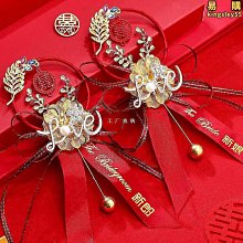 婚禮雙方父母胸花精緻超仙鈴蘭水晶伴娘手腕花高級感手花新娘新郎優推薦推薦 歷史價格詳細信息