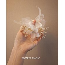 唯美新娘結婚禮服人魚公主發冠白紗髮夾 拍照仙美森系造型髮飾配 歷史價格詳細信息