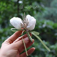 【小薇】香檳色手腕花胸花襟花新娘伴娘手花姐妹花結婚服裝配飾全套手錬花 歷史價格詳細信息