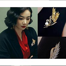 麥穗胸女高檔西裝別配飾設計感小眾氣質新中式胸花衣服飾品~晴天 歷史價格詳細信息