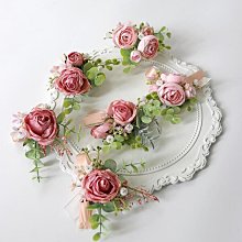 韓系 新娘伴娘手工花環花圈 新秘最愛 浪漫甜美風仿真花花圈飾品 海邊度假 外拍寫真【E-664】韓式絹紗頭飾髮箍森系滿天 歷史價格詳細信息