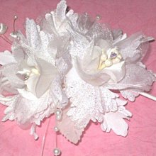 B. & W. world *美美的花飾*水藍色或淺粉色、白色迷你閃亮小玫瑰***小可愛花圈*** 歷史價格詳細信息