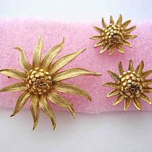 【戴大花2】Vintage古董飾品-茶色圓形水晶套組 項鍊 + 夾式耳環  #A15 歷史價格詳細信息