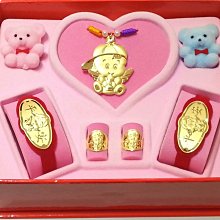 small-@金品- 可愛小天使彌月 、滿月、黃金、金飾禮盒-純金9999-0.20錢 歷史價格詳細信息