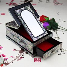 螺鈿漆器首飾盒木質復古飾品收納盒珠寶盒中式結婚禮物 歷史價格詳細信息