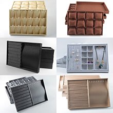 展示盤 托盤 PU珠寶庫存盤大容量帶蓋備貨盤項鏈戒指吊墜手鐲耳釘首飾收納盤 歷史價格詳細信息