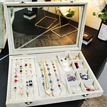 下殺-飾品盒-高檔皮質吊墜收納盒 手鏈項鏈整理盒子 旅行便攜戒指耳釘收納盒 歷史價格詳細信息