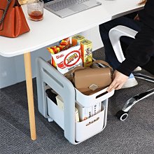 工位放包辦公室好物小書包零食置物架小推車化妝品雜物桌面收納架-滿299發貨唷~ 歷史價格詳細信息