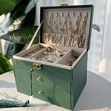 首飾收納箱帶鎖大容量全鋁合金展會珠寶飾品收納箱高檔手提珠寶箱 SN1212 歷史價格詳細信息