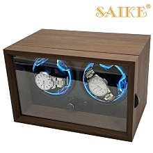 錶盒 展示盒 黑胡桃紋木質立式機械手錶自動搖錶器家用電動上鏈錶盒開蓋即停 歷史價格詳細信息