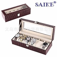 錶盒 展示盒 現貨鴕鳥紋拉鏈包6位手錶展示盒家用首飾盒收納盒手錶盒子批發 歷史價格詳細信息