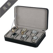 錶盒 展示盒 工廠現貨 高端6格翻蓋木質烤漆正方形帶鎖手錶盒6位黑色開窗錶盒 歷史價格詳細信息