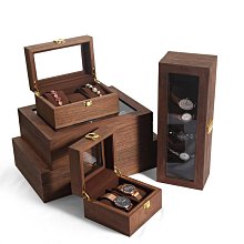 現貨 胡桃木實木手表收納盒子帶鎖高品質家用簡約腕表首飾手鏈收藏展示【規格不同，價格不同】正品促銷 歷史價格詳細信息