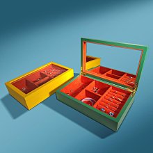 錶盒 展示盒 木制首飾盒子批發大容量耳環項鏈首飾盒多層高檔戒指飾品收納盒 歷史價格詳細信息