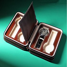 錶盒 展示盒 現貨PU鴕鳥紋手錶盒6位10位12位首飾盒批發便攜式手錶盒收納盒 歷史價格詳細信息