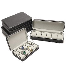 錶盒 展示盒 現貨鴕鳥紋拉鏈包6位手錶展示盒家用首飾盒收納盒手錶盒子批發 歷史價格詳細信息