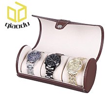 錶盒 展示盒 3位手錶盒兩色碳纖維紋木紋PU皮手錶展示盒家庭裝手錶收納盒 歷史價格詳細信息