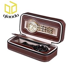 錶盒 展示盒 手錶拉鏈包12位手錶收納展示盒12只裝PU皮革手錶禮品盒工廠現貨 歷史價格詳細信息