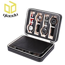 錶盒 展示盒 手錶拉鏈包12位手錶收納展示盒12只裝PU皮革手錶禮品盒工廠現貨 歷史價格詳細信息