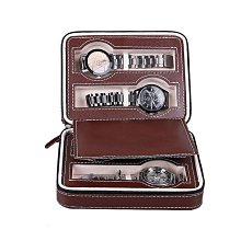 錶盒 展示盒 手錶拉鏈包12位手錶收納展示盒12只裝PU皮革手錶禮品盒工廠現貨 歷史價格詳細信息