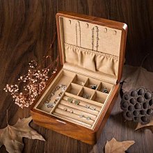 錶盒 展示盒 東與西 啞光漆白蠟木皮珠寶收納盒首飾盒首飾箱珠寶盒珠寶箱JB272 歷史價格詳細信息