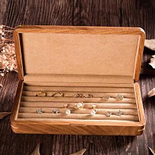 錶盒 展示盒 東與西 啞光漆白蠟木皮珠寶收納盒首飾盒首飾箱珠寶盒珠寶箱JB272 歷史價格詳細信息