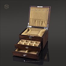 錶盒 展示盒 東與西 啞光漆白蠟木皮珠寶收納盒首飾盒首飾箱珠寶盒珠寶箱JB272 歷史價格詳細信息