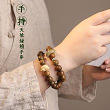 天然綠檀木手串女款S925銀12生肖屬龍年本命年手串男盤玩佛珠手錬 歷史價格詳細信息