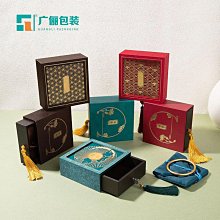 批發 快速出貨 傳承首飾盒古法盒手鐲盒抽屜文玩手串盒流蘇珠寶絨布高檔金手鐲盒 歷史價格詳細信息