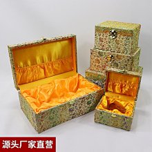 批發 快速出貨 復古風錦盒首飾包裝盒手鏈手鐲盒子佛珠手串盒星月菩提文玩銀飾盒 歷史價格詳細信息