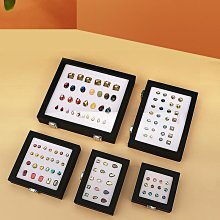 珠寶裸鉆盒裸石展示收納盒子戒面彩色寶石托盤包裝金屬道具透明蓋 歷史價格詳細信息