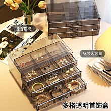 透明首飾盒子精致高檔項鏈防氧化大容量禮物耳環飾品首飾收納盒 歷史價格詳細信息