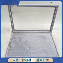 冰花絨首飾品展示架灰色長毛黑絨擺攤盒托盤耳釘戒指收納珠寶項鏈 歷史價格詳細信息