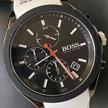 現貨HUGO BOSS 黑色錶盤 黑色皮革錶帶 石英 三眼計時 男士手錶 1512448 歷史價格詳細信息
