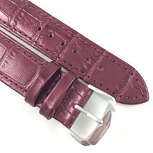 錶帶屋 LIMA 義大利進口牛皮壓鱷魚紋真皮錶帶亮面亮紫色 20mm 18mm 16mm 14mm 12mm 歷史價格詳細信息